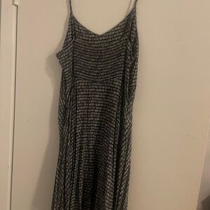 Old Navy Black and White Spaghetti Strap Sundress